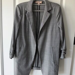 Philosophy Gray Checkered Blazer